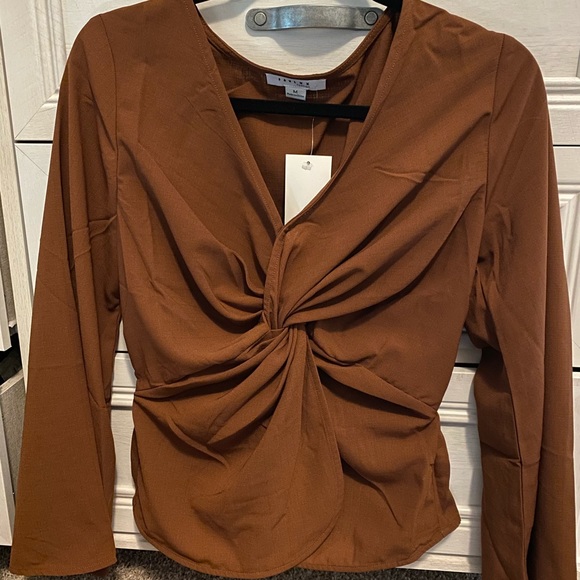 Twist Front Blouse (NWT!) - Picture 3 of 4
